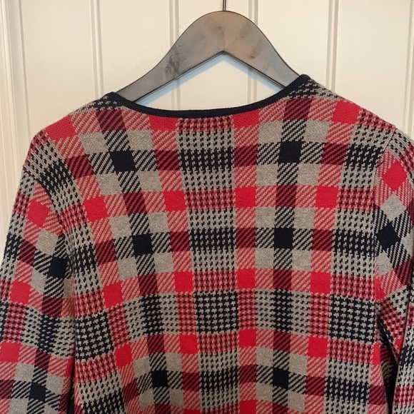 Jones New York Women Houndstooth Knit Plaid Sweater Long Duster Jacket NWT Small - Picture 14 of 14